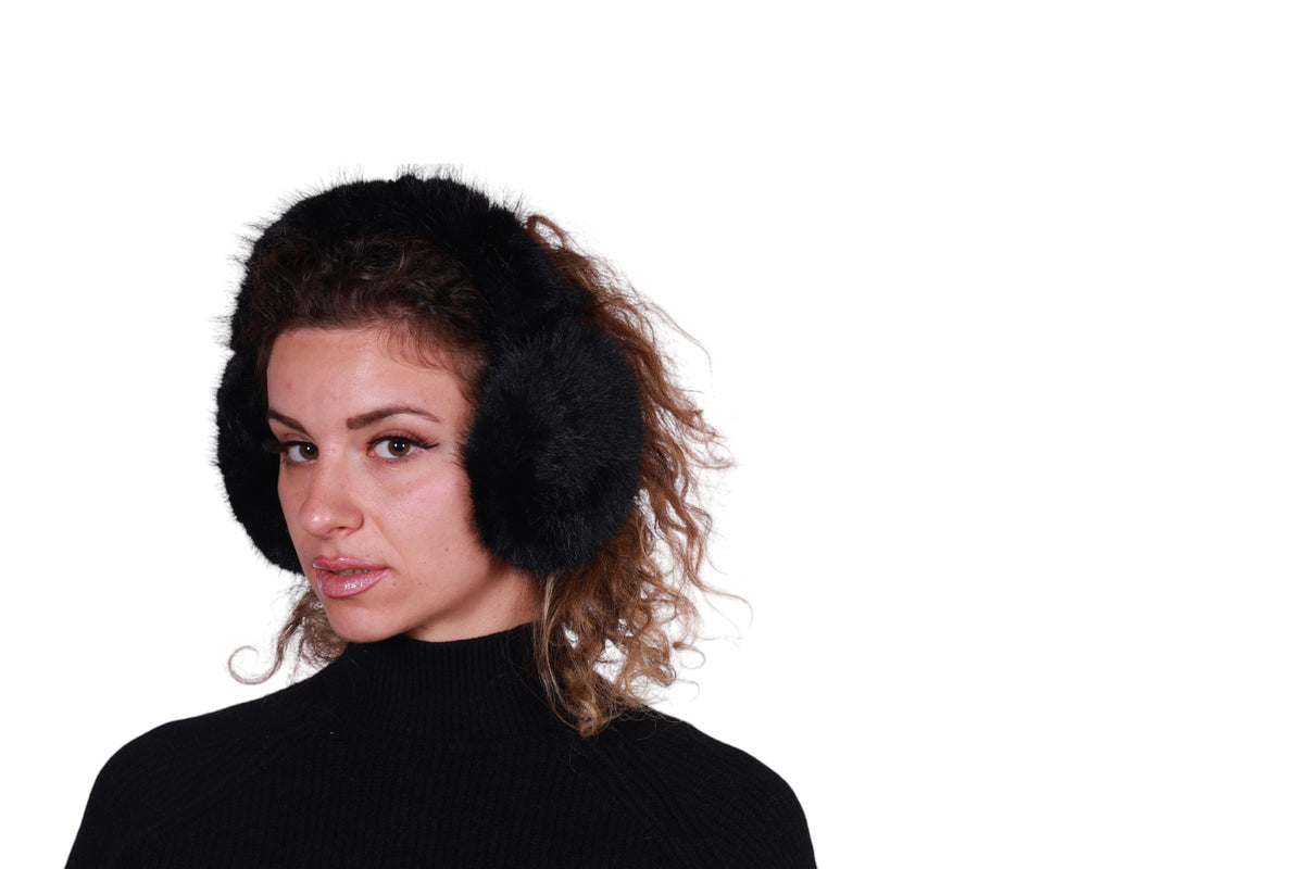 Cuffie paraorecchie in ecopelliccia Made in Italy