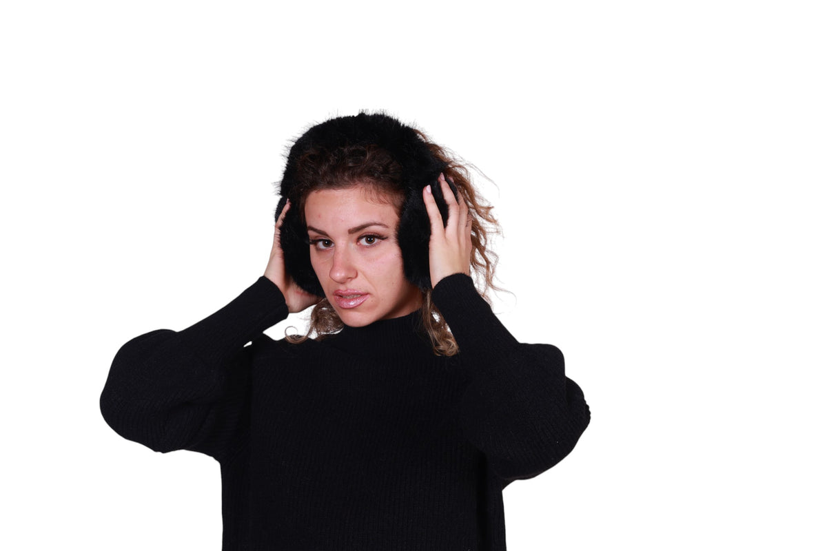 Cuffie paraorecchie in ecopelliccia Made in Italy