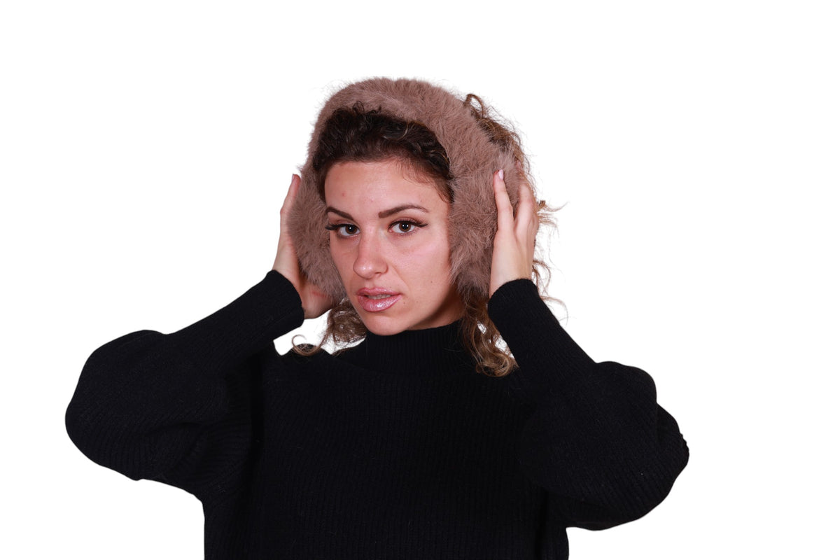 Cuffie paraorecchie in ecopelliccia Made in Italy