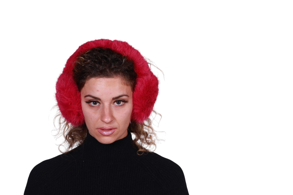 Cuffie paraorecchie in ecopelliccia Made in Italy