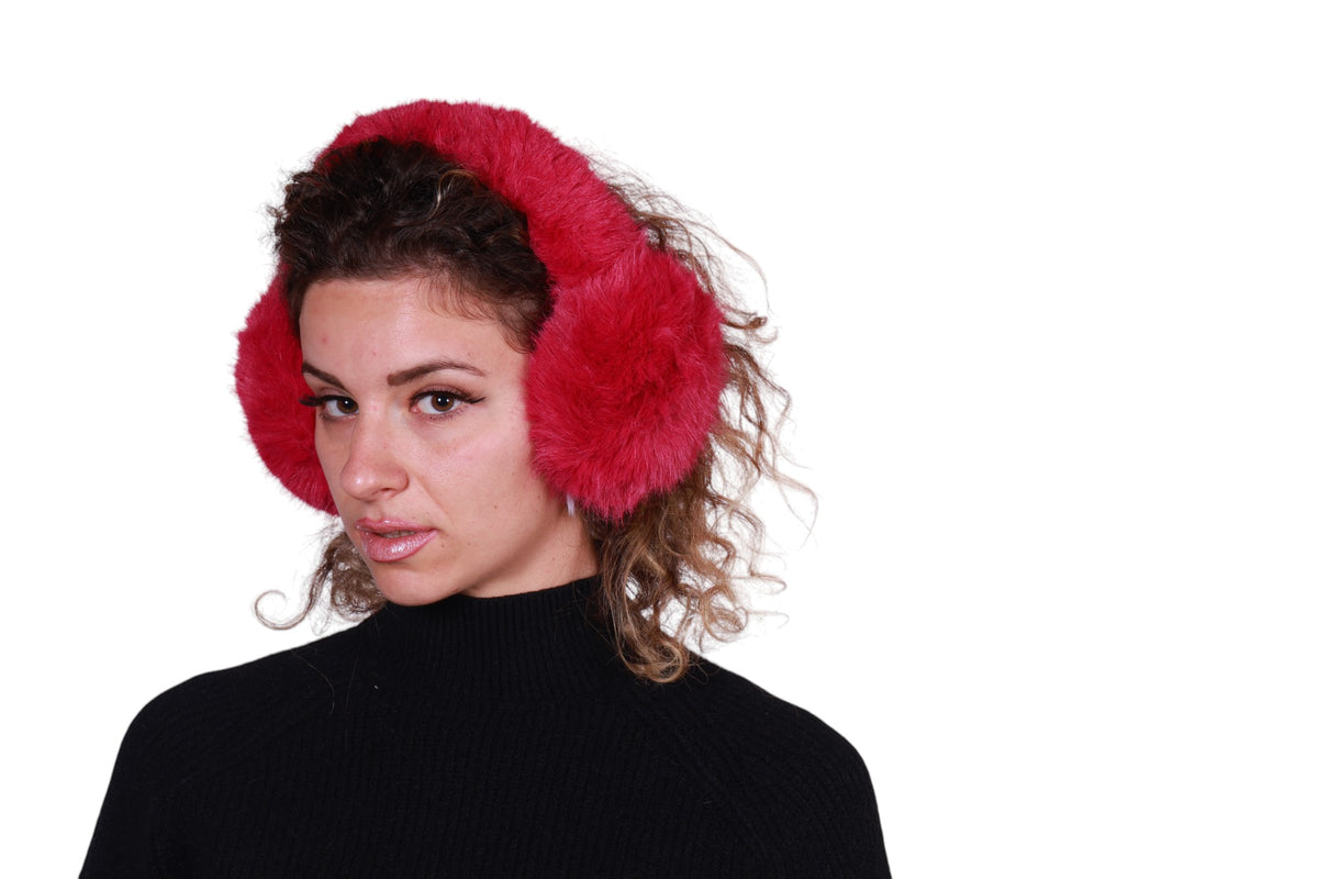 Cuffie paraorecchie in ecopelliccia Made in Italy