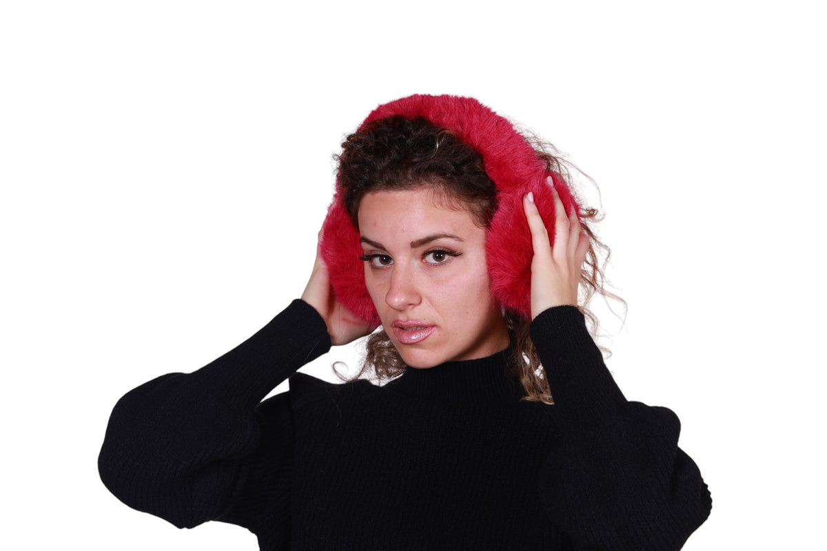 Cuffie paraorecchie in ecopelliccia Made in Italy