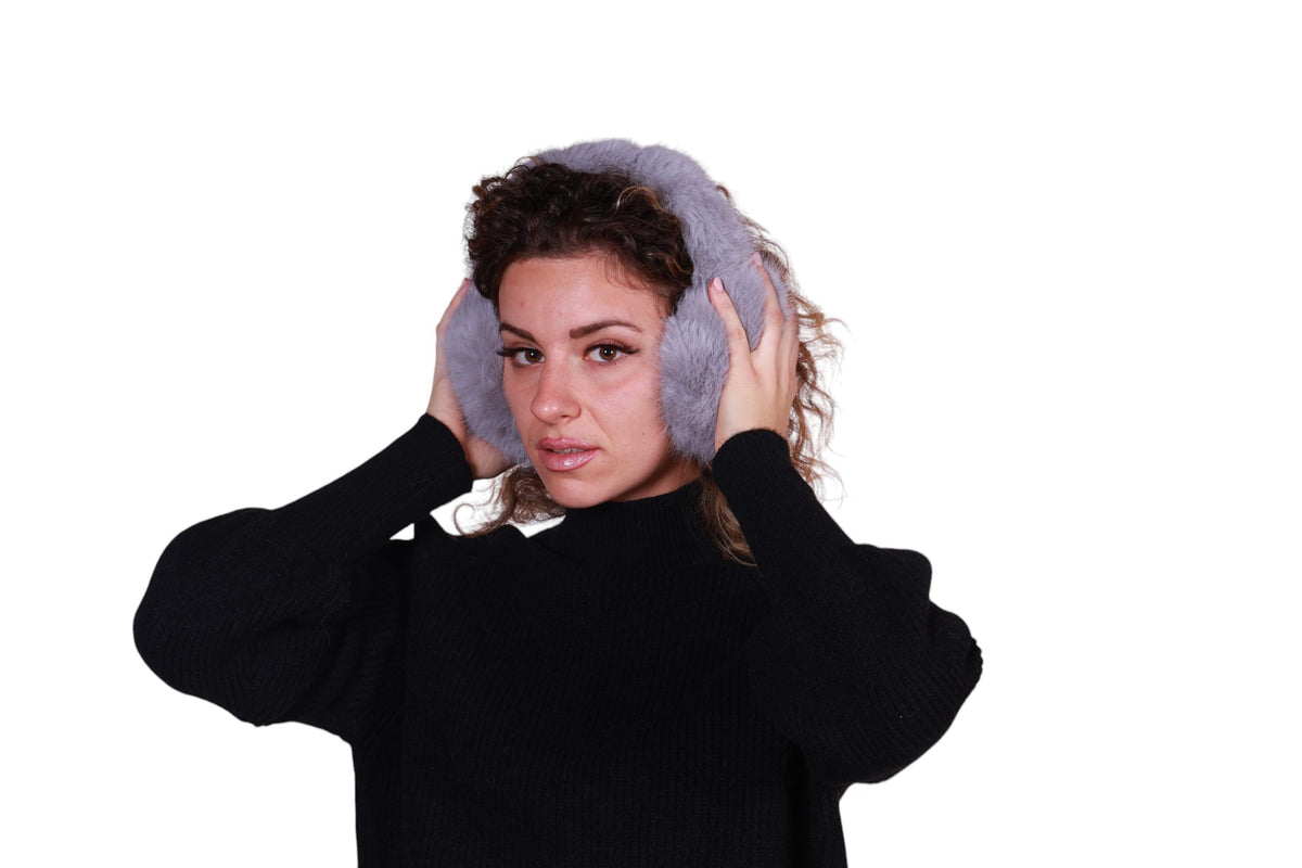 Cuffie paraorecchie in ecopelliccia Made in Italy