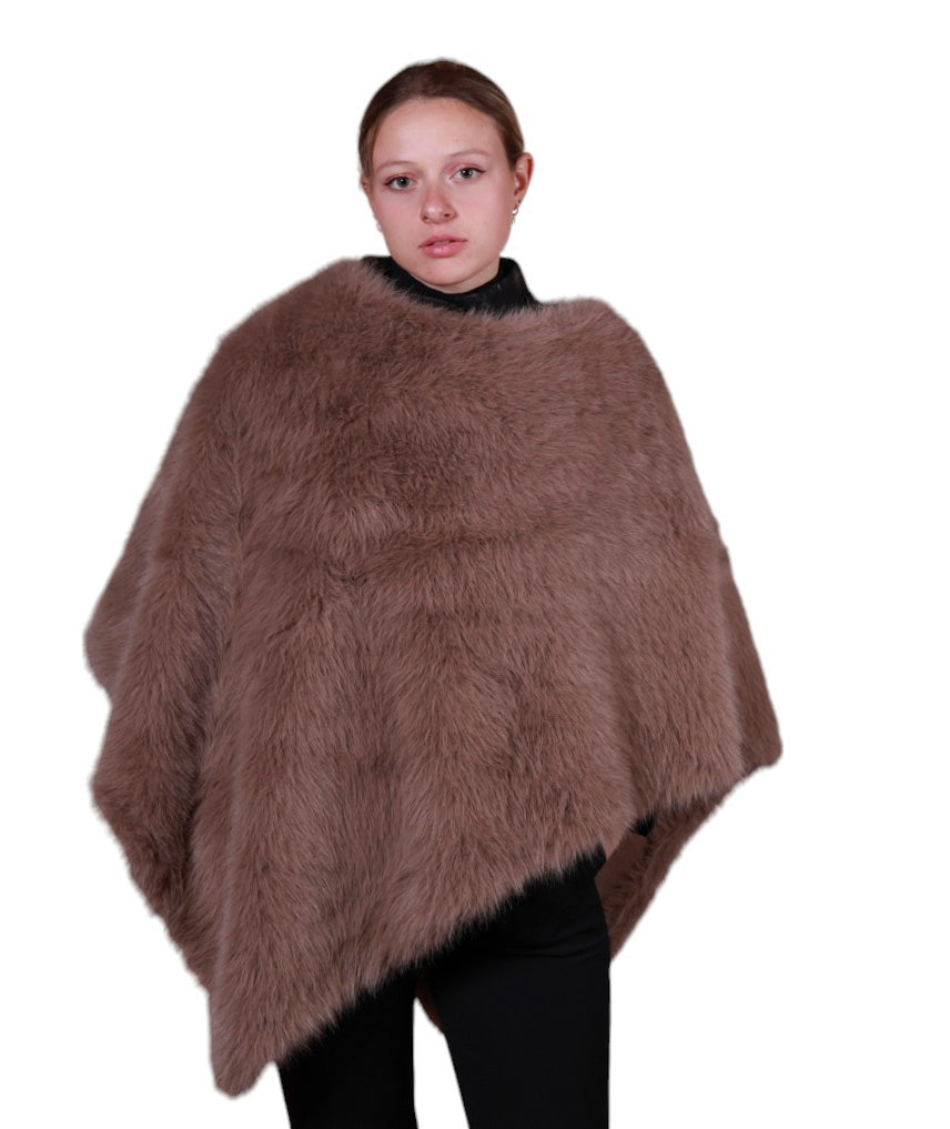 Mantella ecopelliccia donna