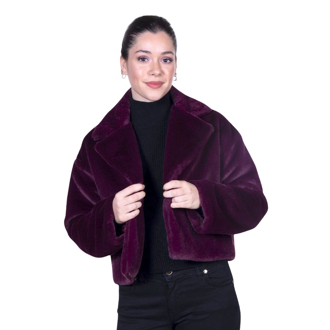 Giacca ecopelliccia donna