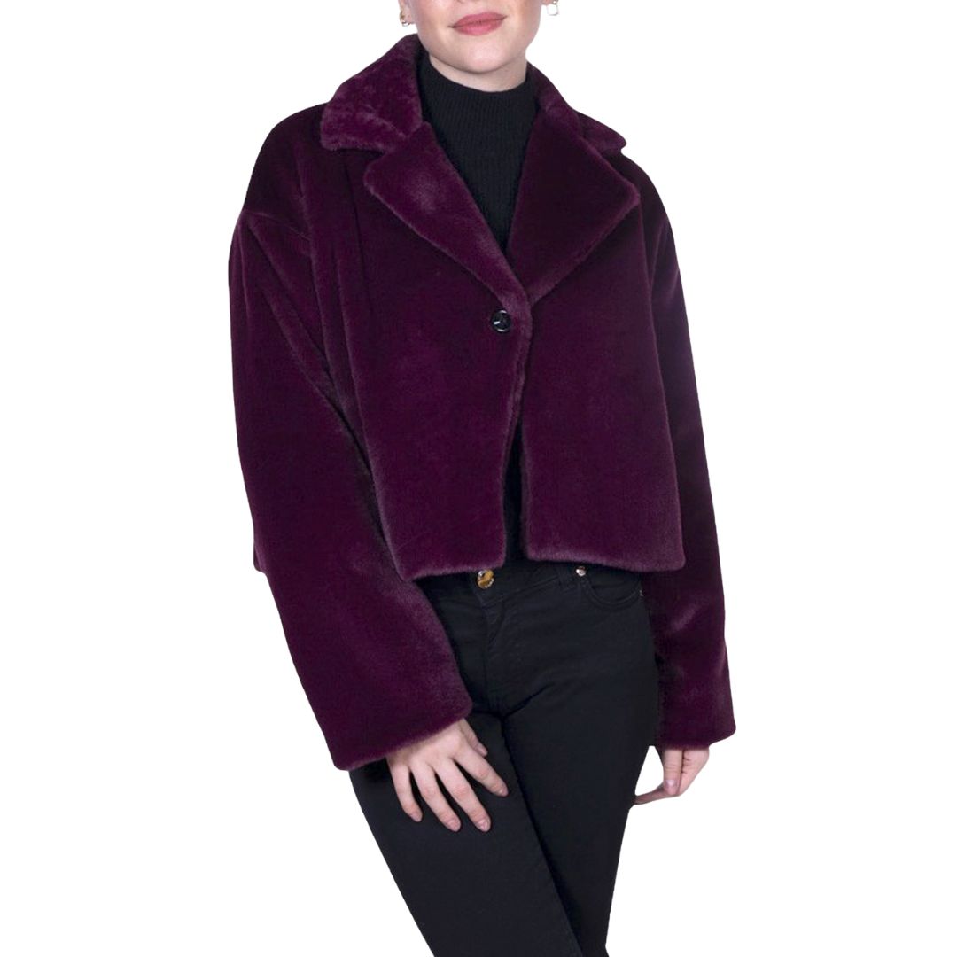 Giacca ecopelliccia donna