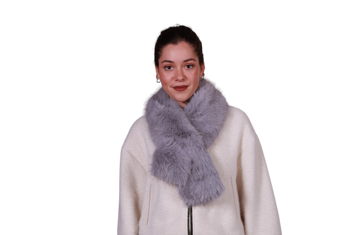 Sciarpa nodo ecopelliccia