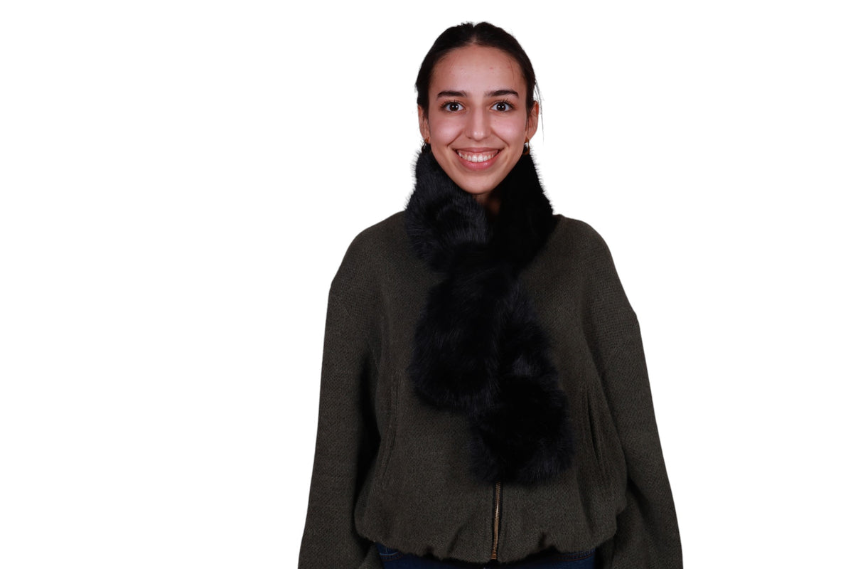 Sciarpa nodo ecopelliccia