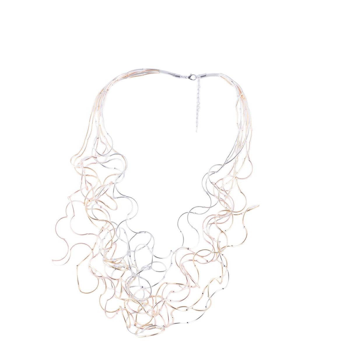 Collana multifilo arricciata