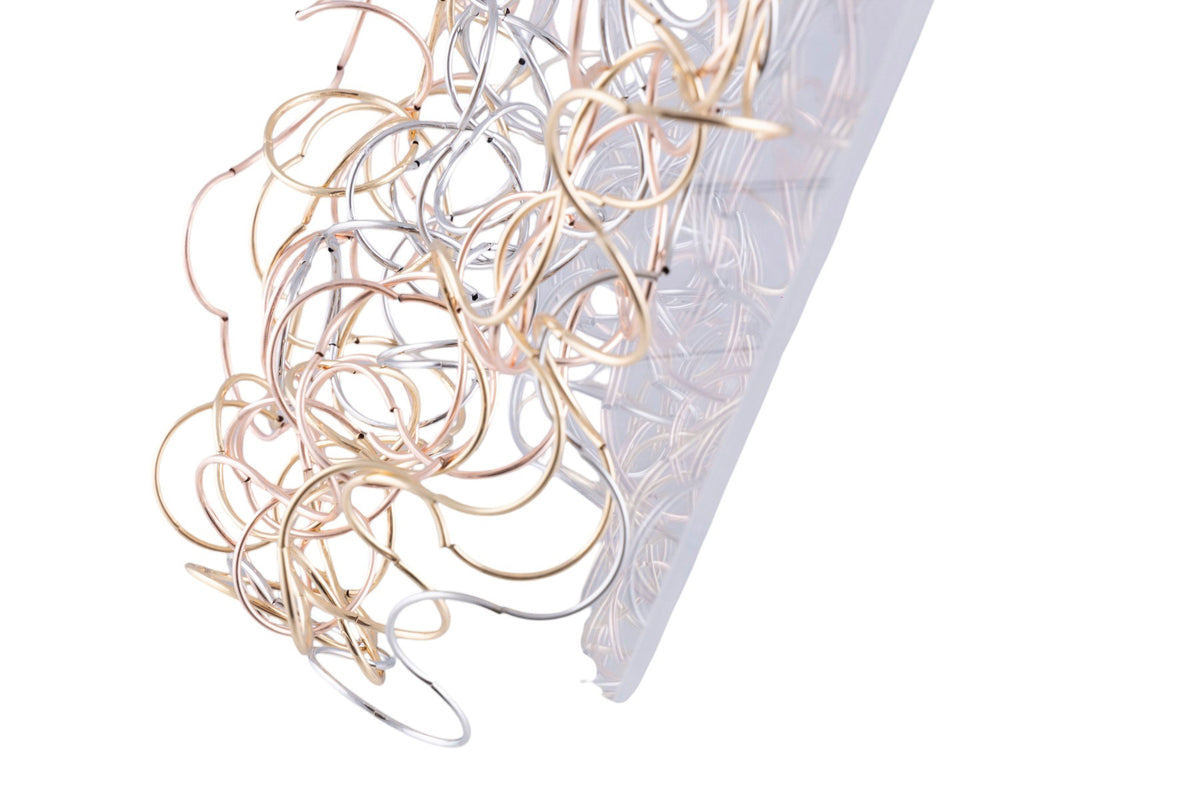 Collana multifilo arricciata