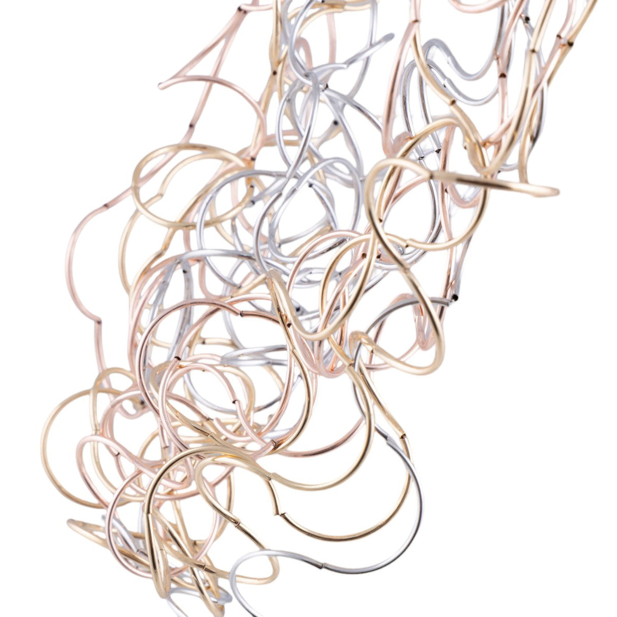 Collana multifilo arricciata