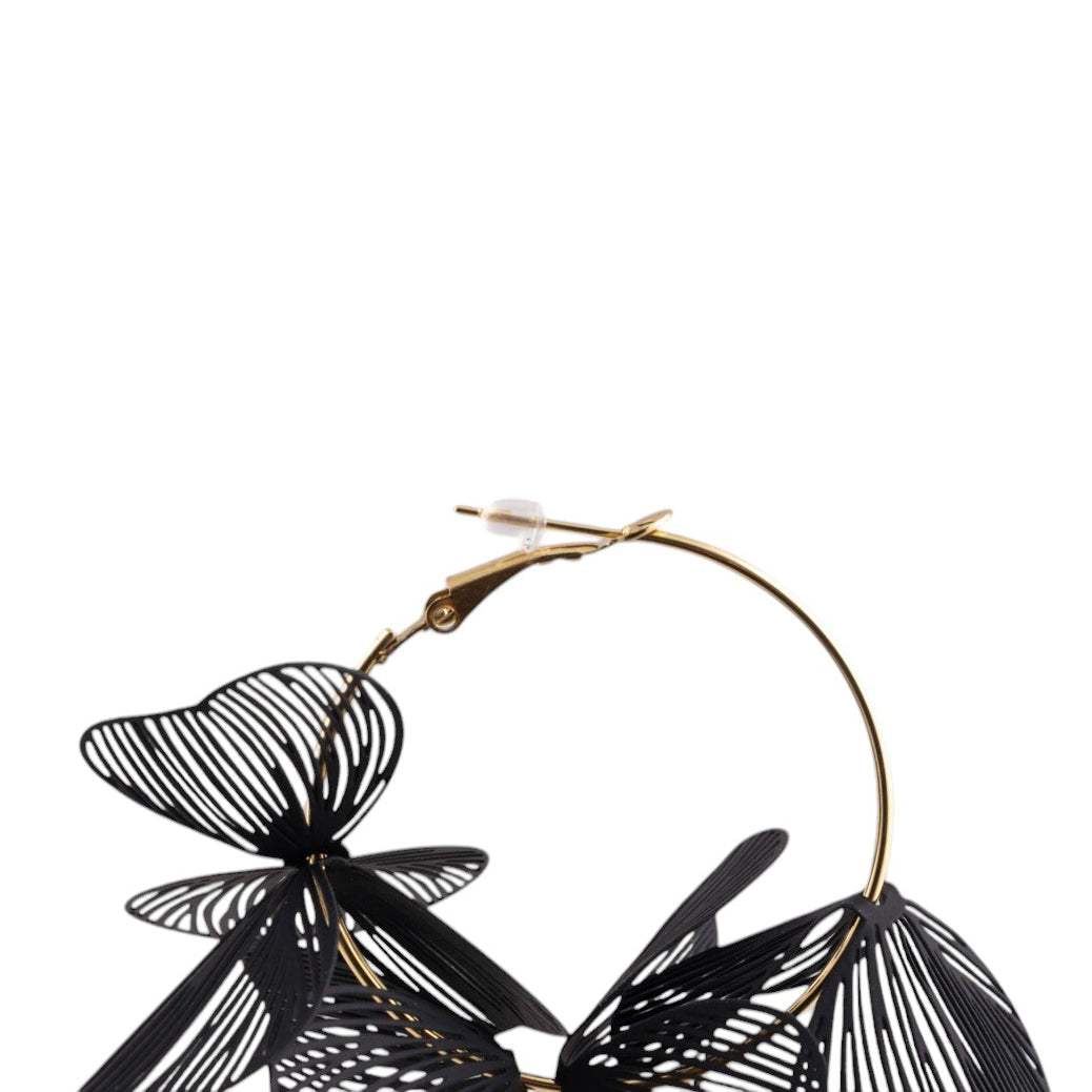 Orecchini fiore farfalla