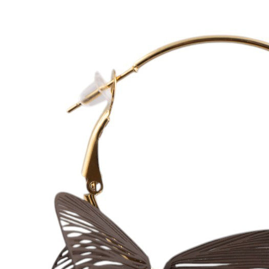 Orecchini fiore farfalla