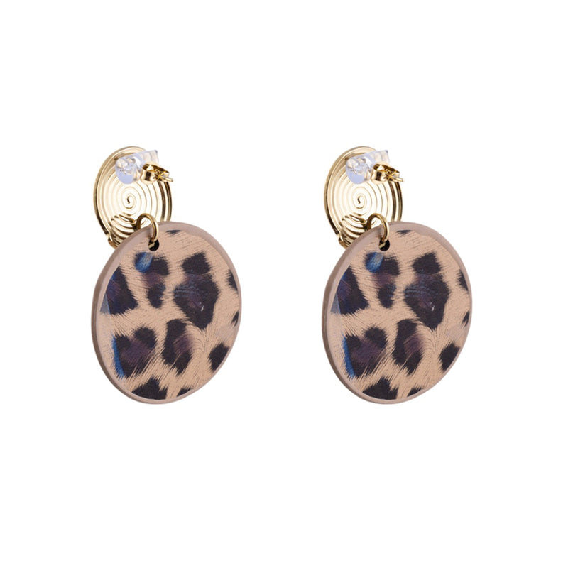 Orecchini cerchio animalier