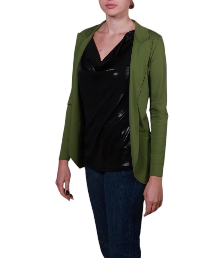 Giacca Donna punto Milano con taglio vivo Made in Italy Centopercento camicie