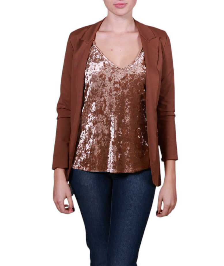 Giacca Donna punto Milano con taglio vivo Made in Italy Centopercento camicie