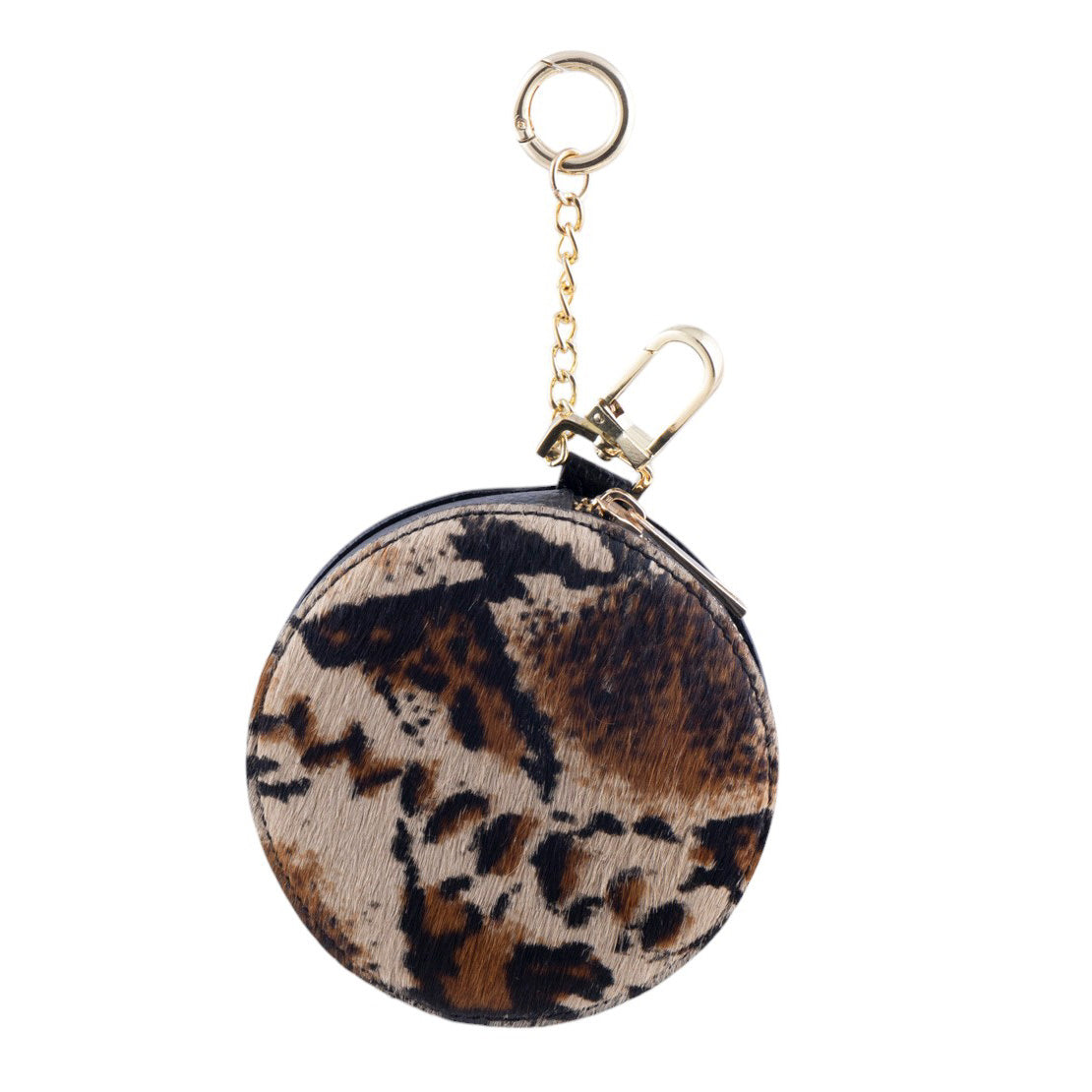 Portachiavi/Portamonete in pelle e cavallino