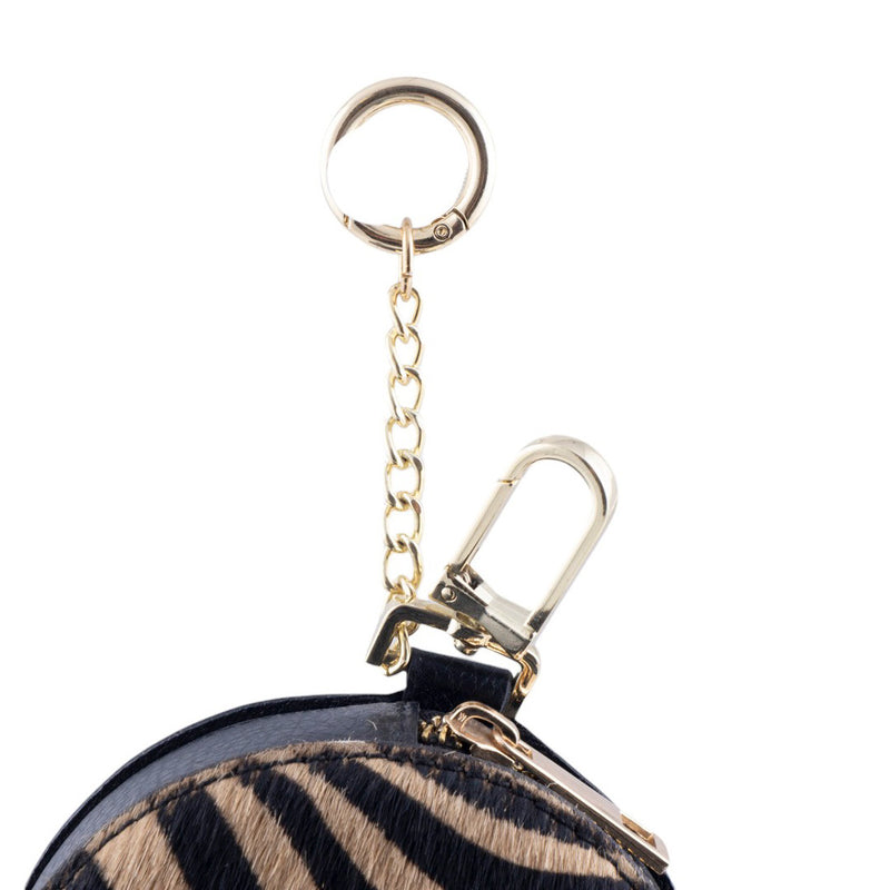 Portachiavi/Portamonete in pelle e cavallino