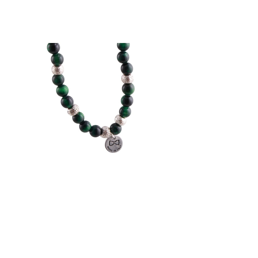 Bracciale uomo elastico con pietre dure