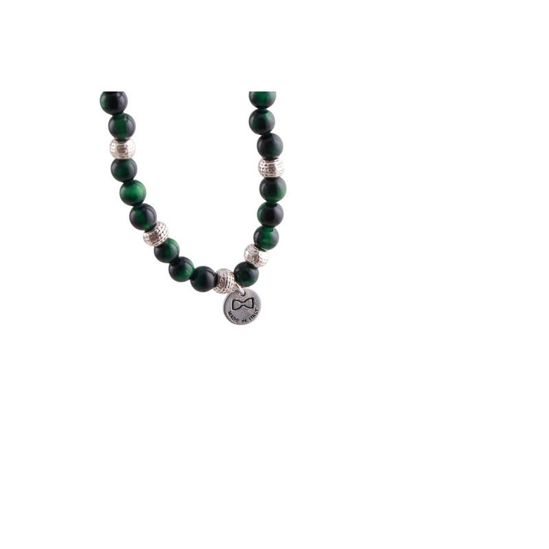 Bracciale uomo elastico con pietre dure