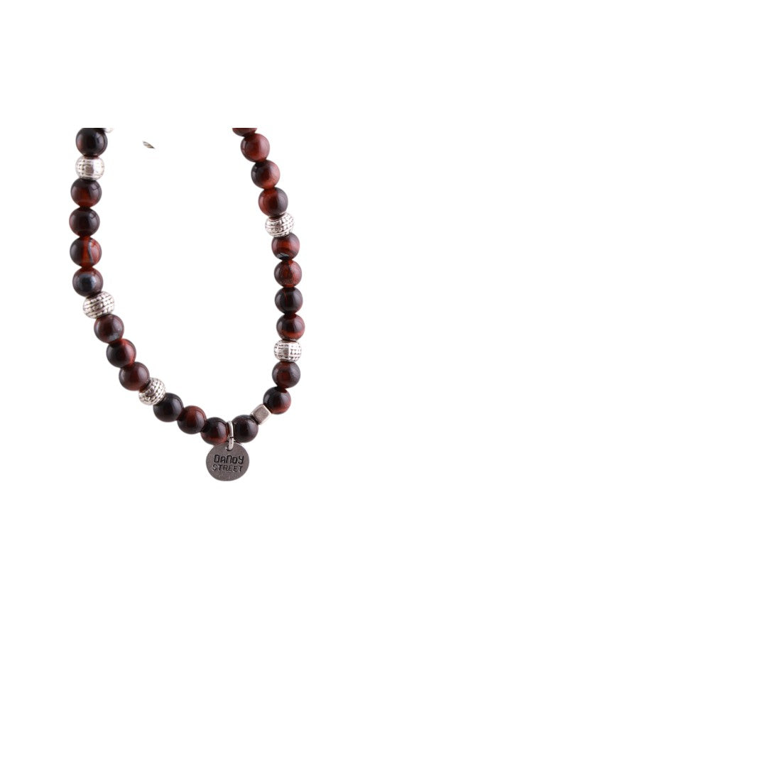 Bracciale uomo elastico con pietre dure