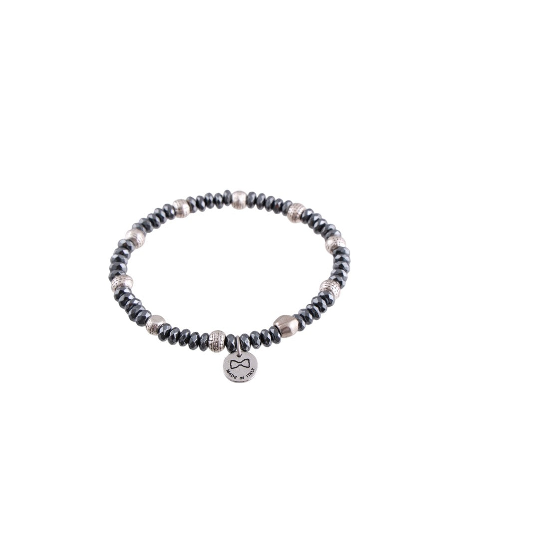 Bracciale uomo elastico con pietre dure