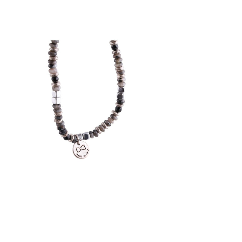 Bracciale uomo elastico con pietre dure