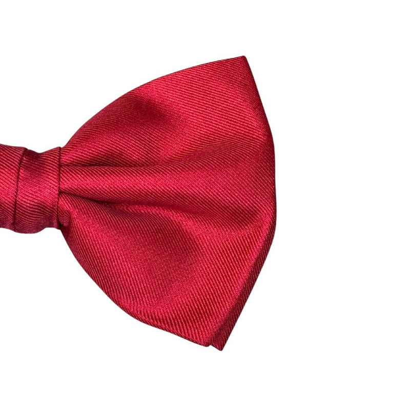 Papillon tinta unita in seta