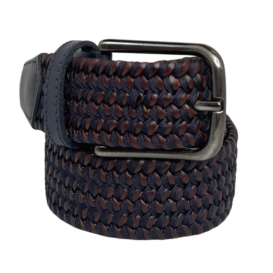 Cintura uomo elestam e cuoio