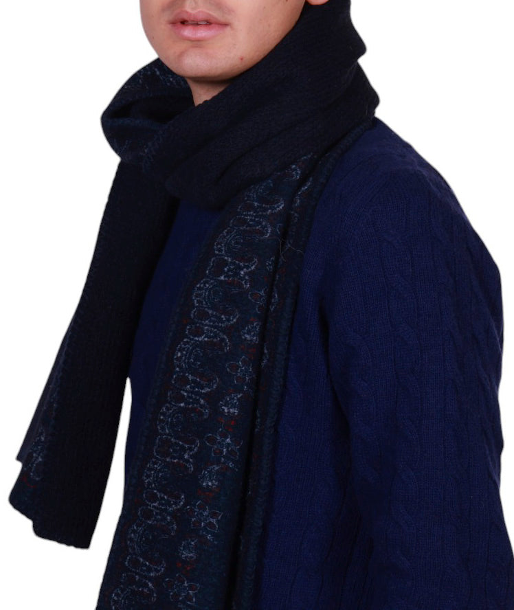 Sciarpa uomo bordo fiorito