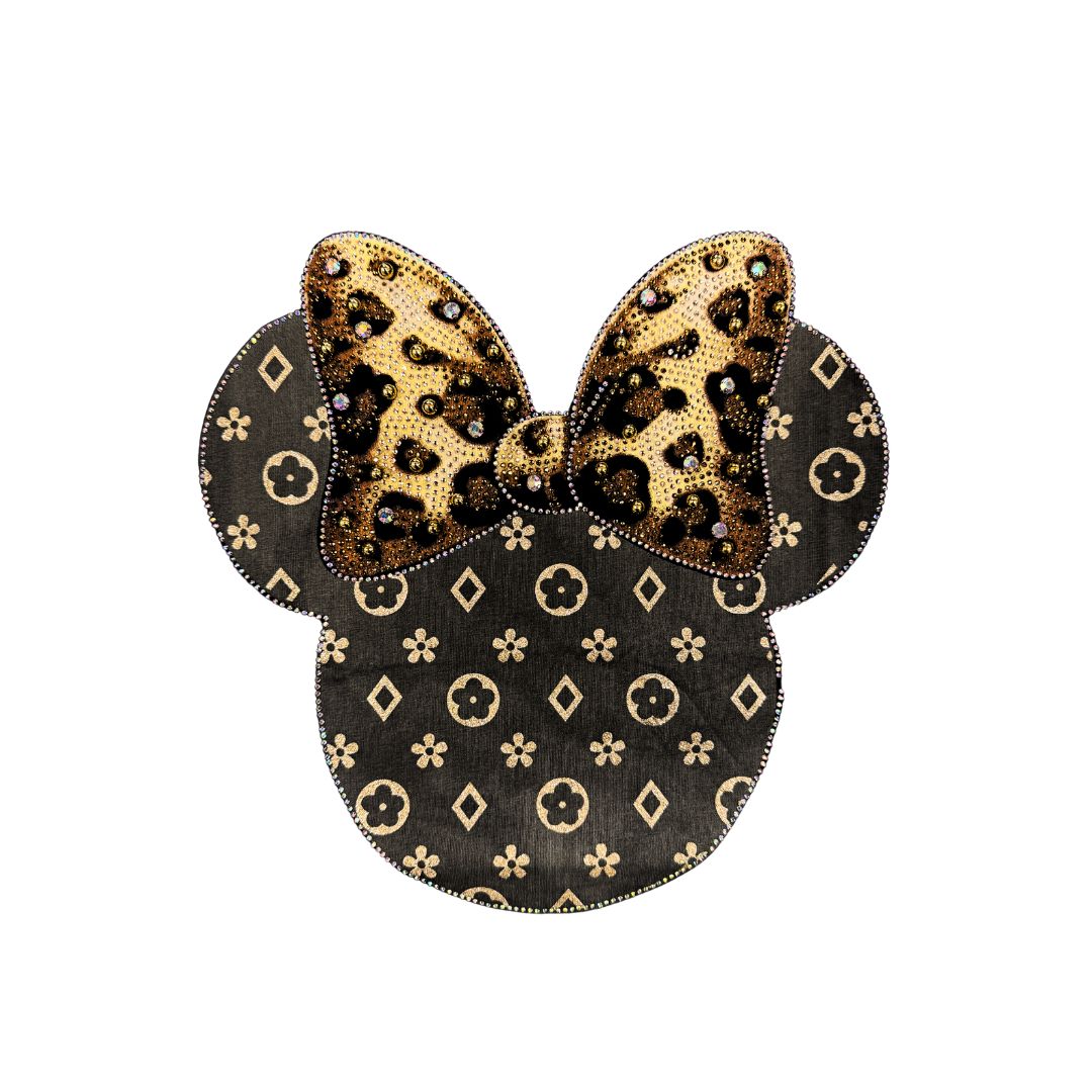 T-shirt Minnie lurex e strass