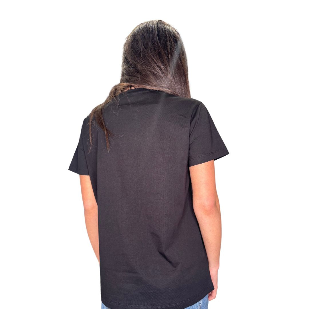 T-shirt ciliegia con strass