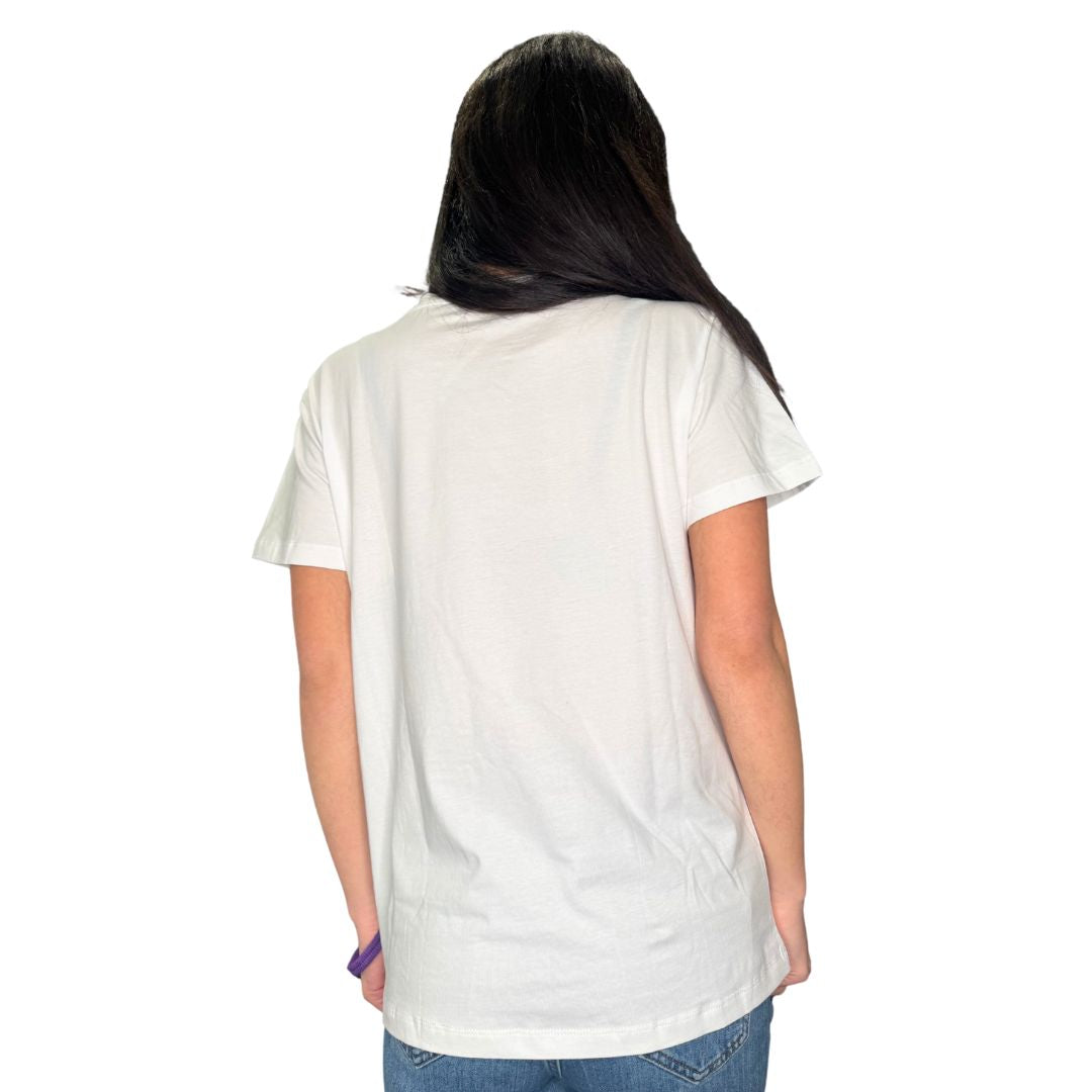 T-shirt ciliegia con strass