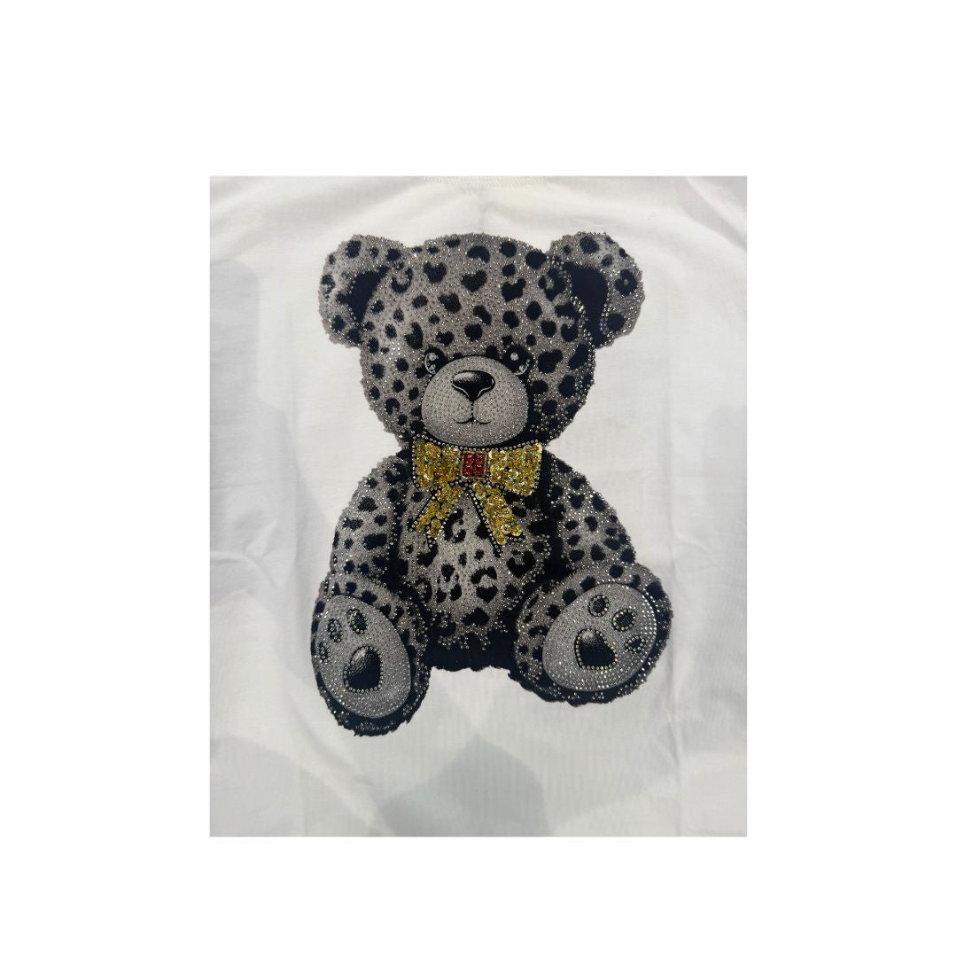 T-shirt orsetto grigio paillettes