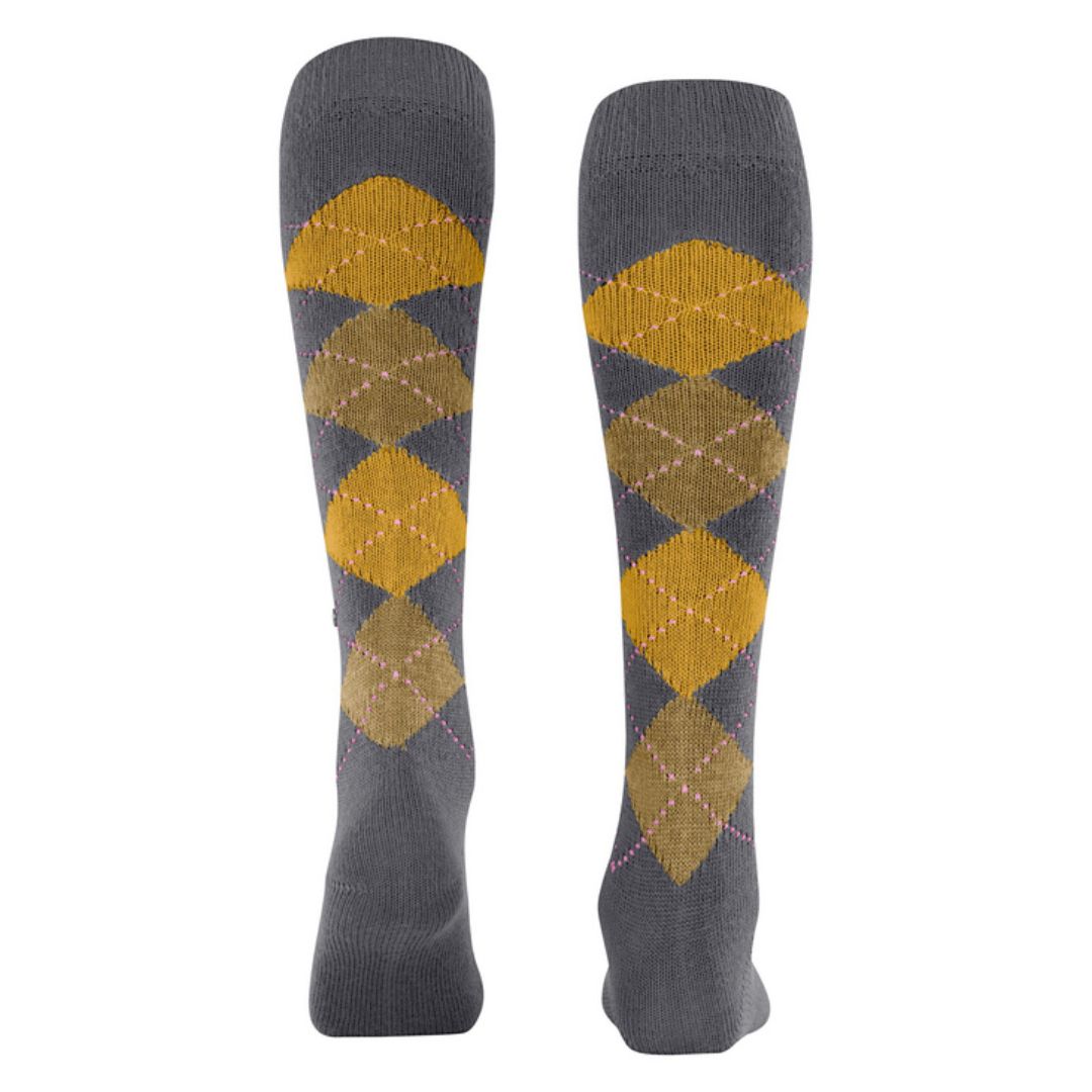 Calzini donna lunghi Burlington Whitby rombi