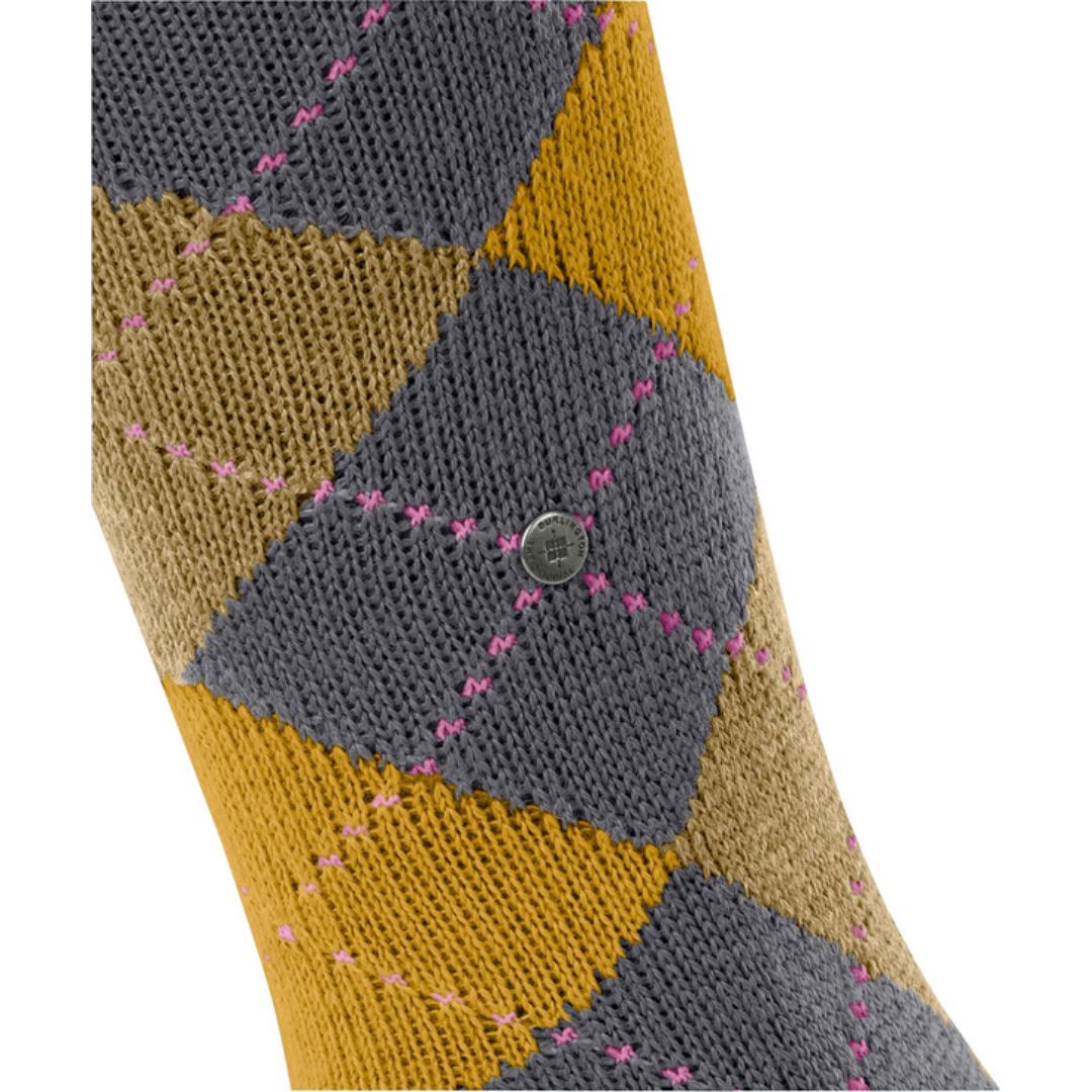 Calzini donna lunghi Burlington Whitby rombi