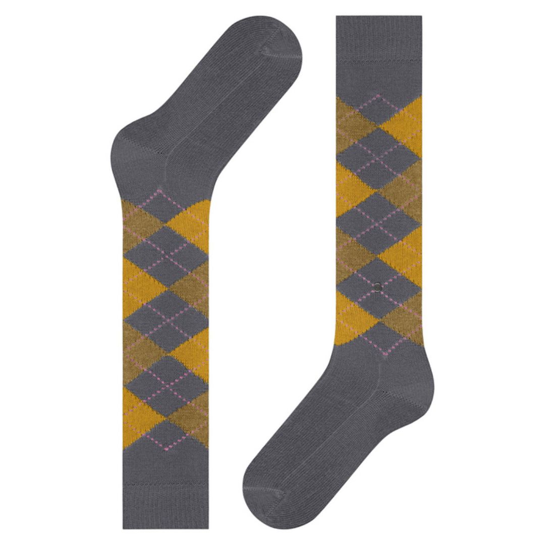 Calzini donna lunghi Burlington Whitby rombi