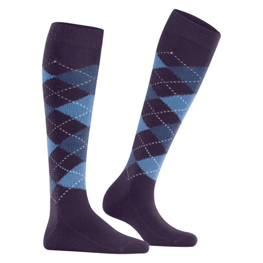 Calzini donna lunghi Burlington Whitby rombi