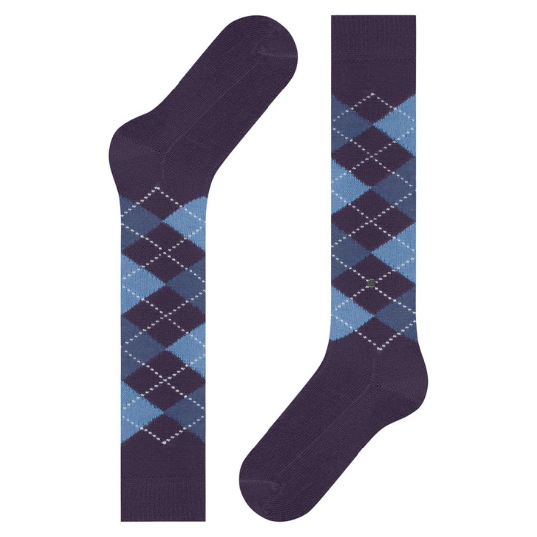 Calzini donna lunghi Burlington Whitby rombi