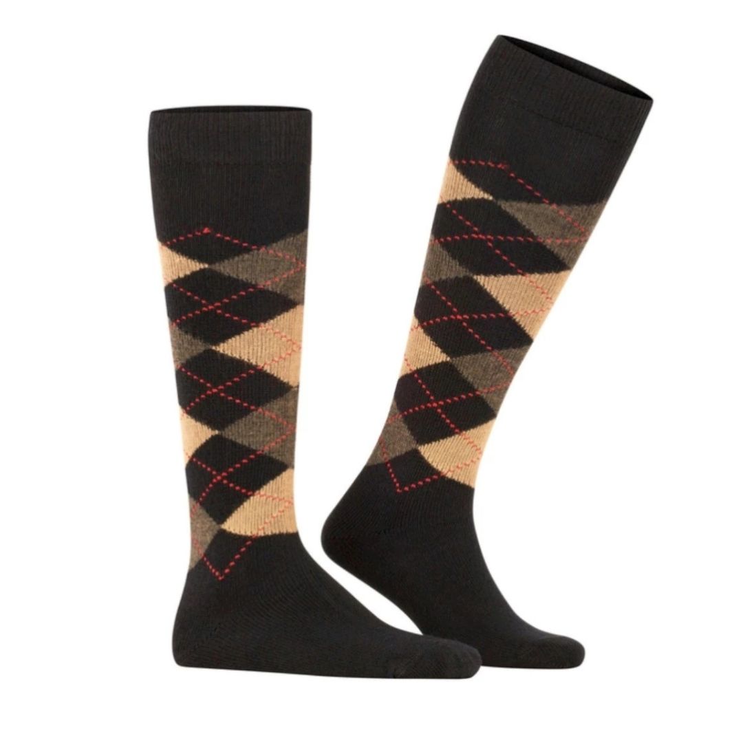 Calzini lunghi rombi Burlington Preston