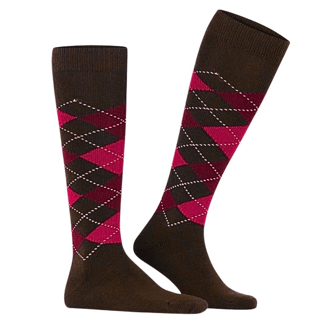 Calzini lunghi rombi Burlington Preston