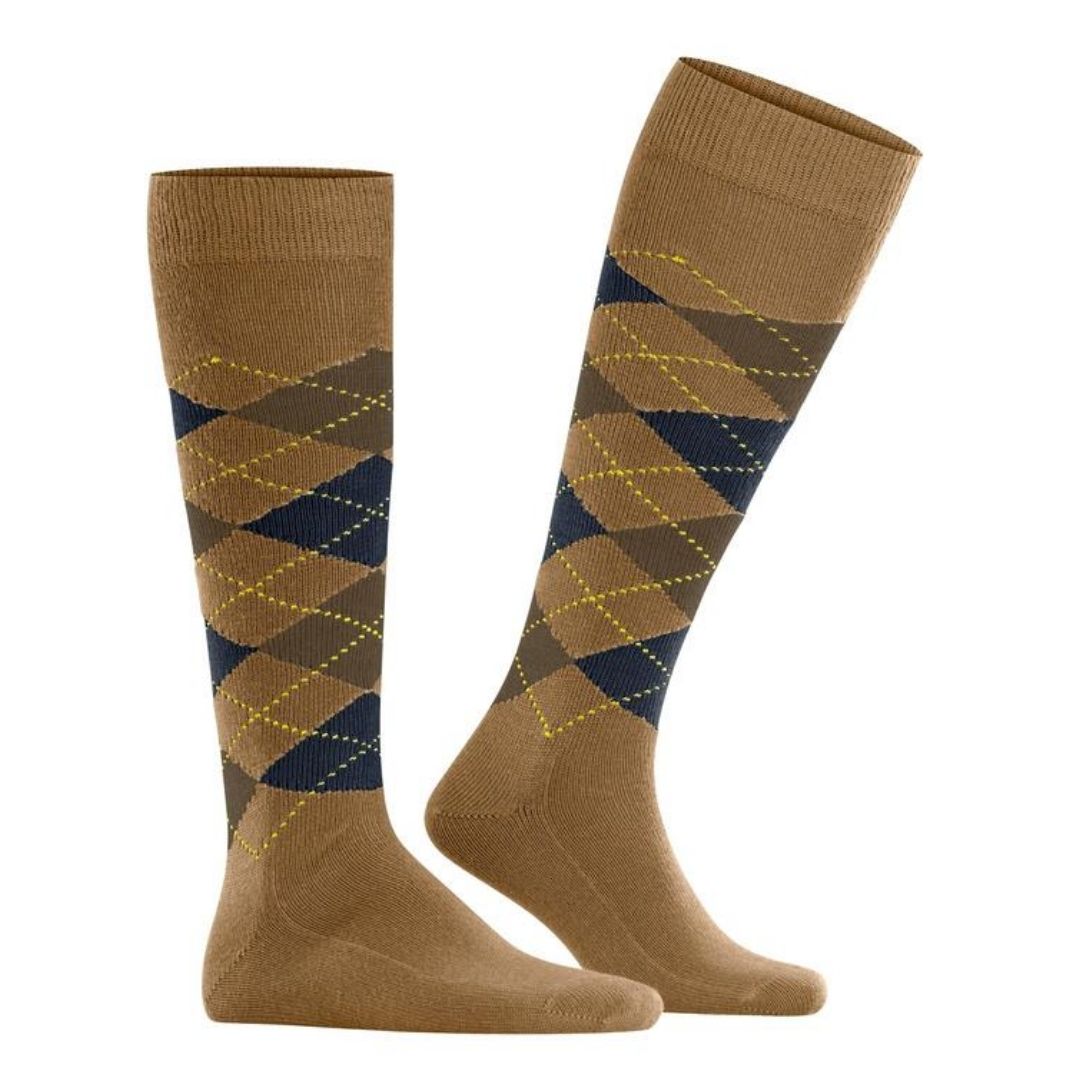 Calzini lunghi rombi Burlington Preston