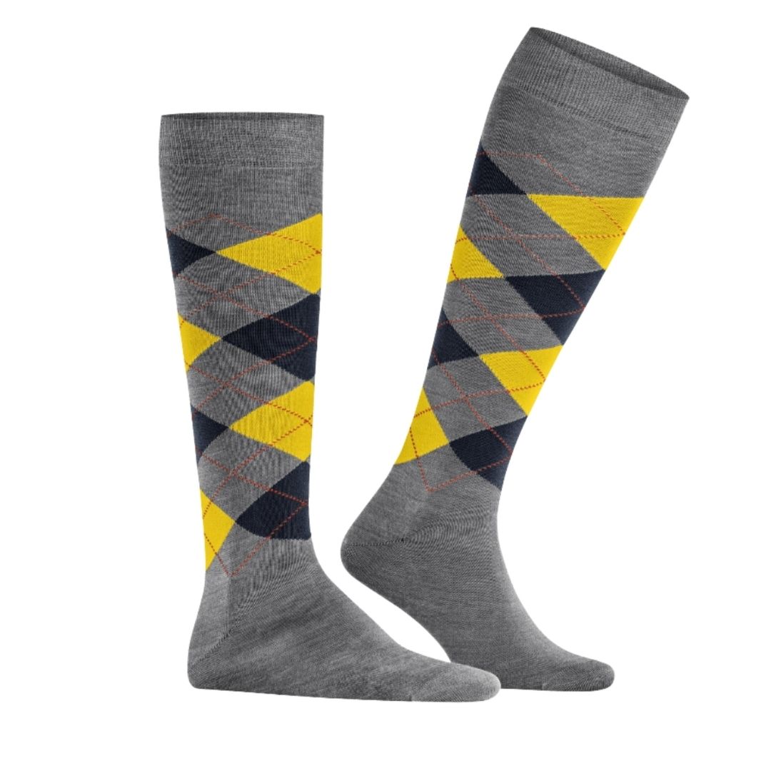 Calzini lunghi rombi Burlington Manchester