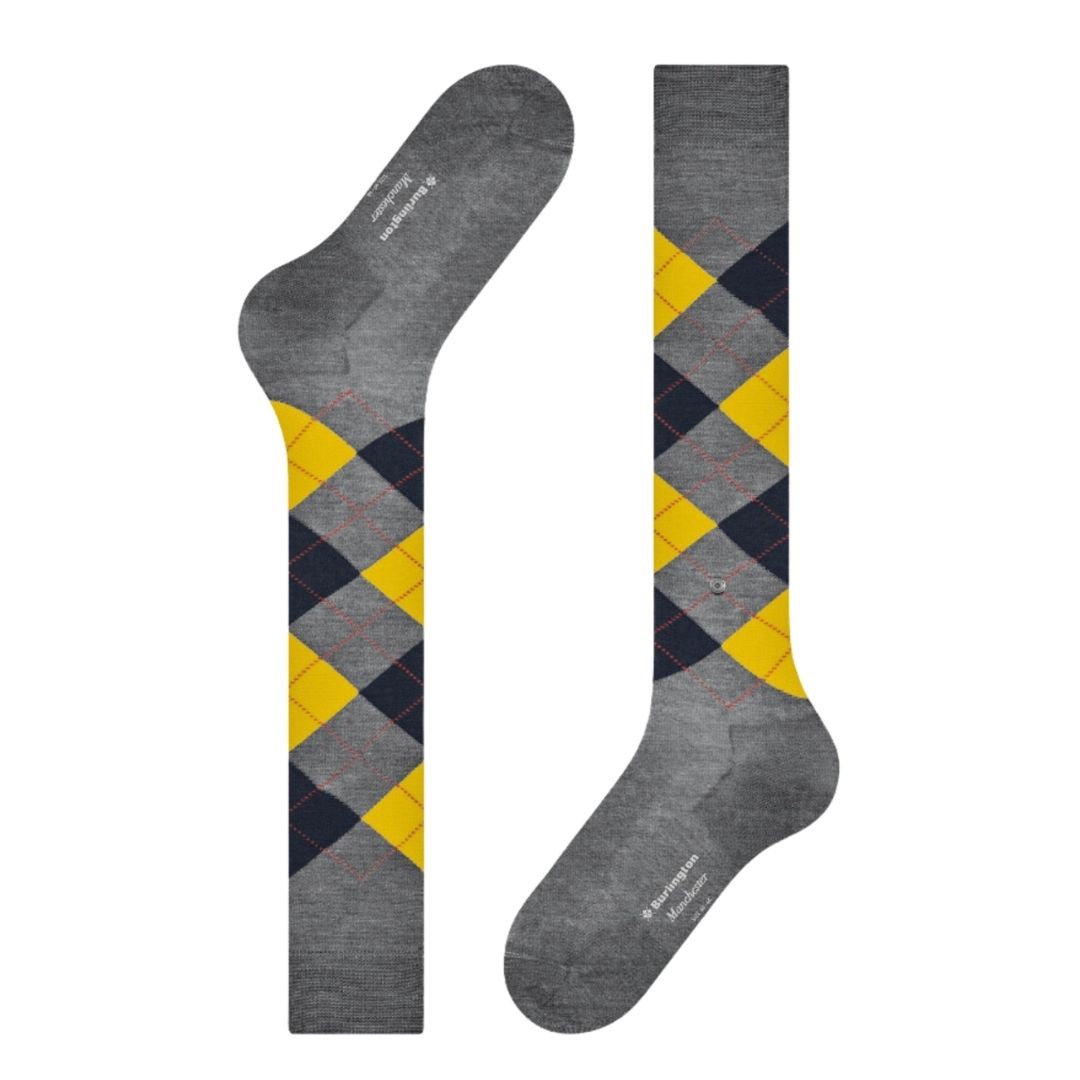 Calzini lunghi rombi Burlington Manchester