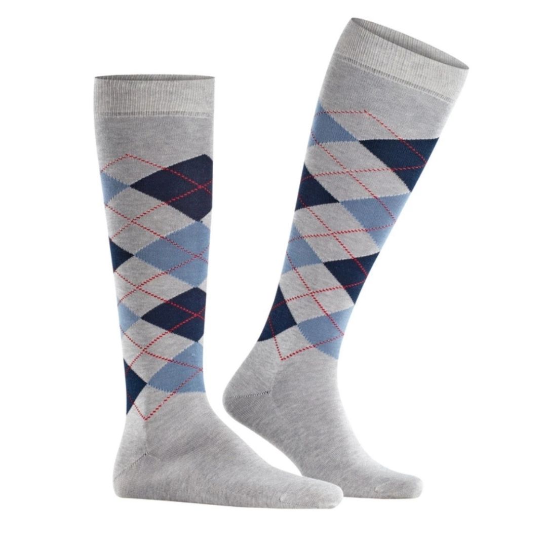 Calzini lunghi rombi Burlington Manchester
