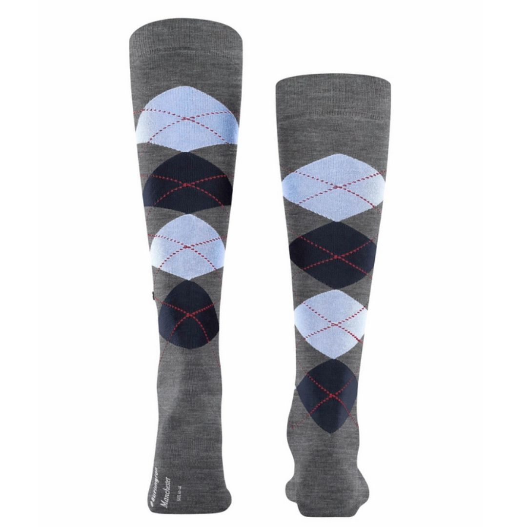 Calzini lunghi rombi Burlington Manchester