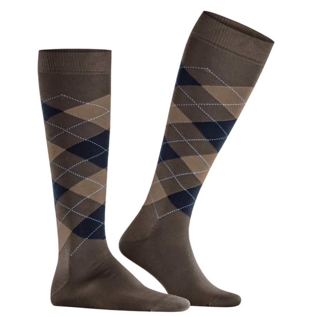 Calzini lunghi rombi Burlington Manchester