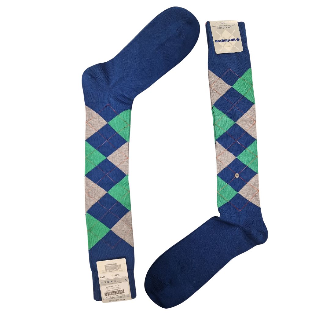 Calzini lunghi rombi Burlington Manchester