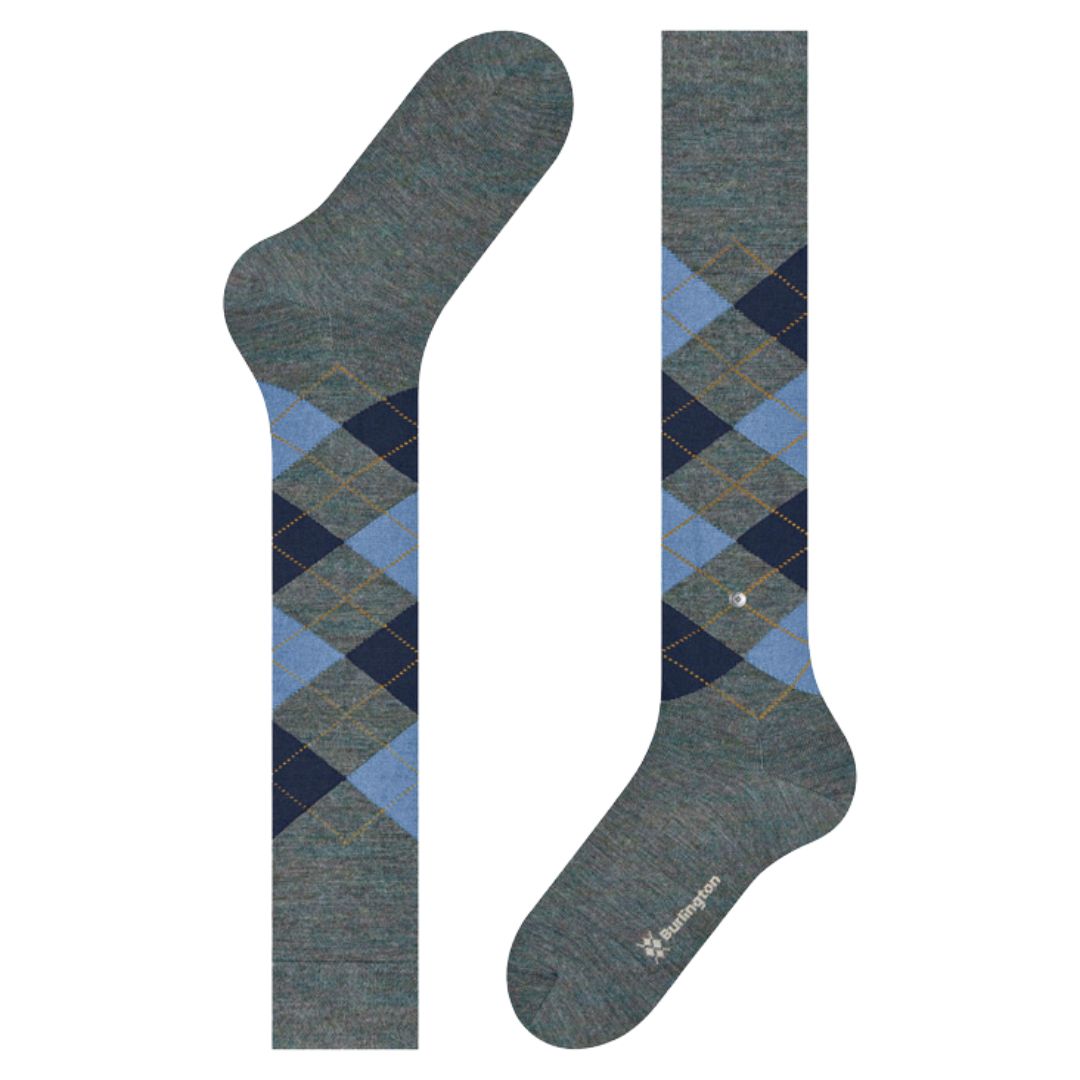 Calzini lunghi Burlington Edinburg Melange gambaletto