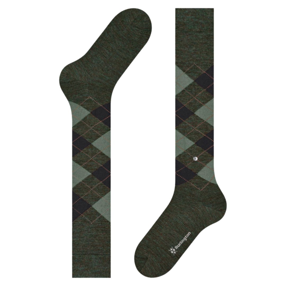 Calzini lunghi Burlington Edinburg Melange gambaletto